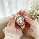 Cartier Tonneau Diamond Bezel 27mm C1Ct163 Swiss Quartz Movement Lady Watch